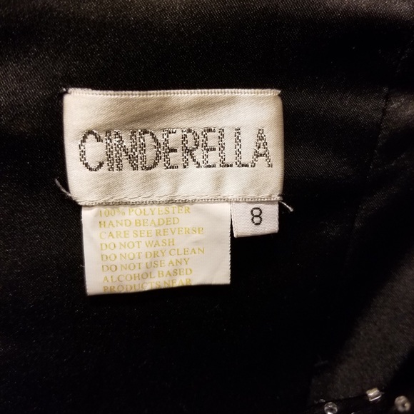 Black elegant night gown size 8 - Picture 5 of 5